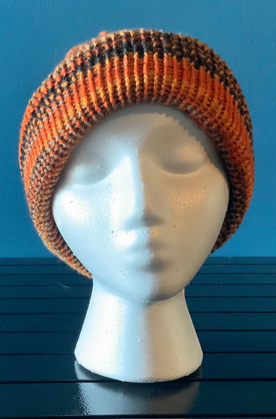 Jack o Lantern beanie hat product image (1)