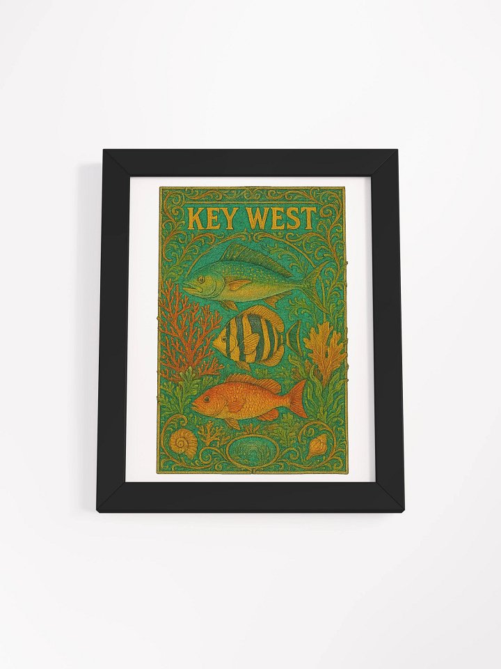 Key West Framed Poster with Fish product image (4)