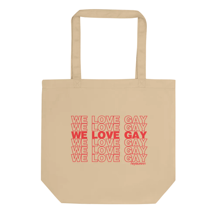 we love gay tote bag product image (1)