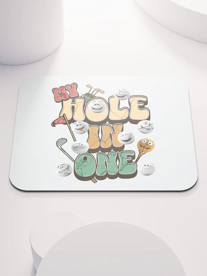 My Hole In One Smiling Golf Balls Mouse Pad product image (1)