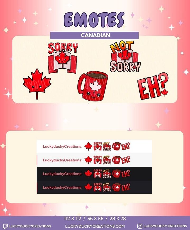 Canadian Emotes product image (1)