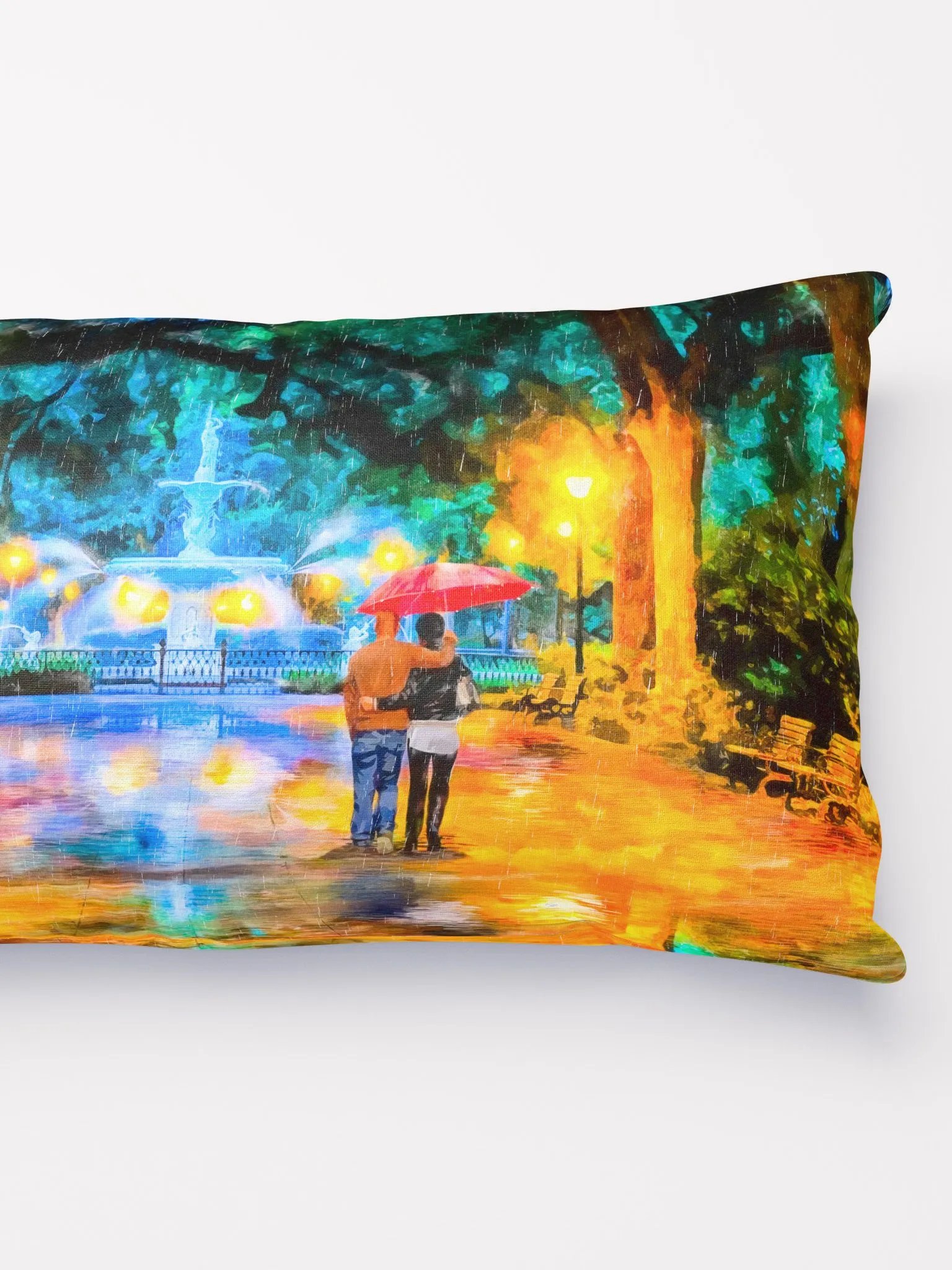 Forsyth Park – Savannah Fountain Throw Pillow product image (3)