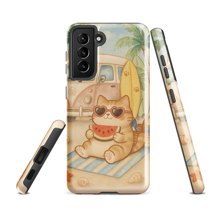 Summer Surf Cat - Samsung phone cover product image (3)