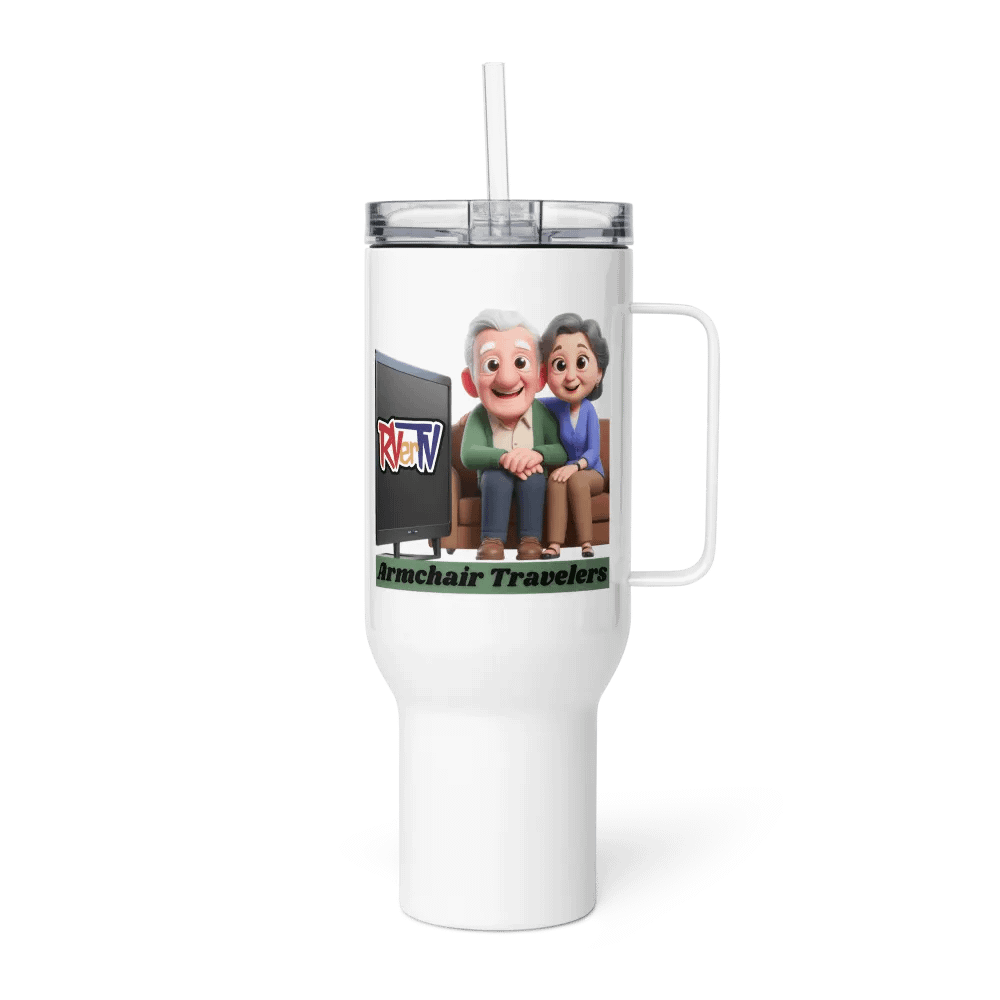 Armchair Traveler Couple - Travel Mug with Handle product image (3)