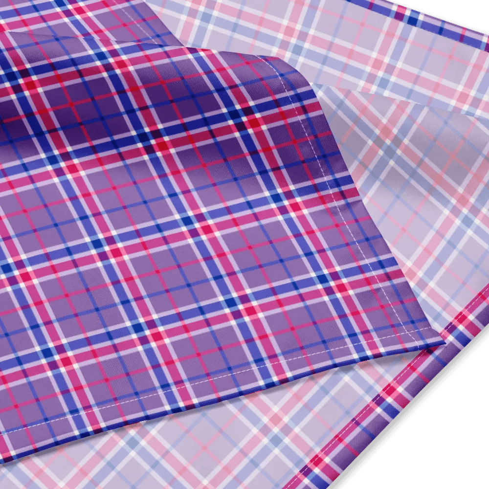 Lavender Plaid Bandana product image (2)