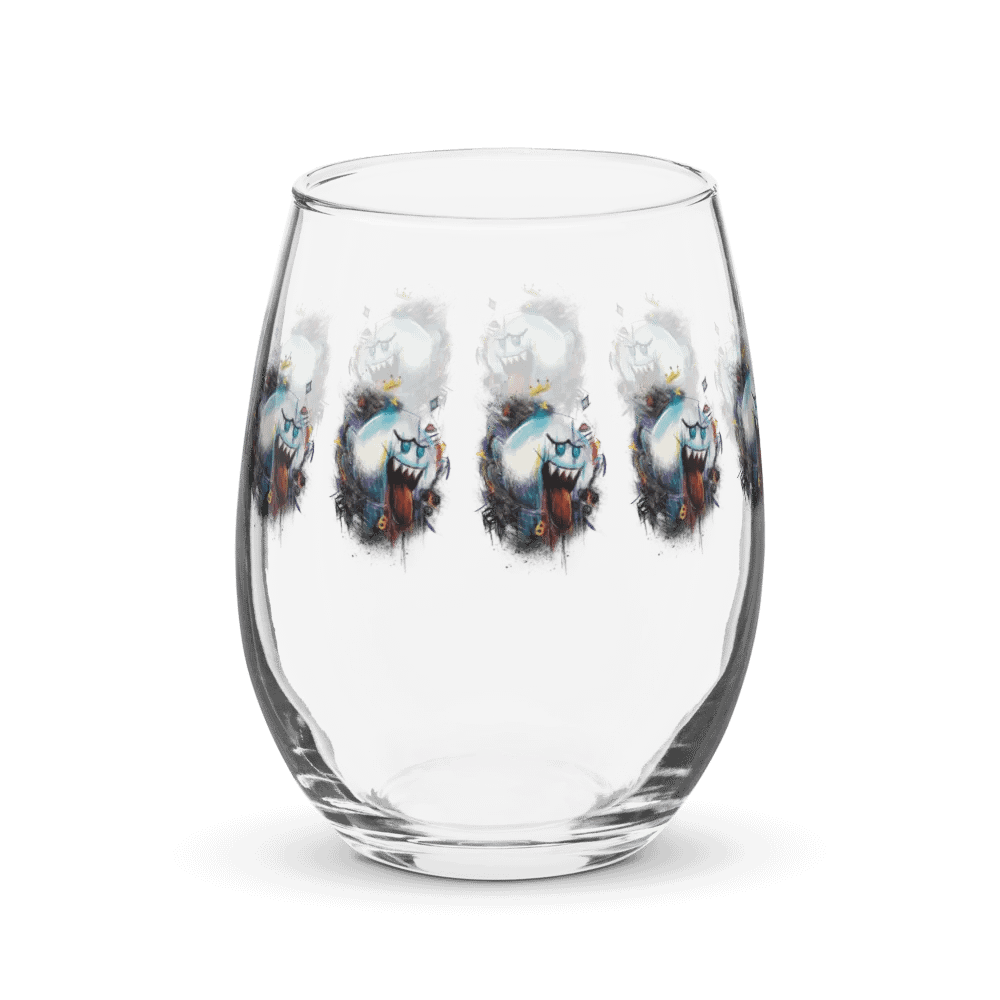 King Boo by StephyJ Stemless Wine Glass product image (3)