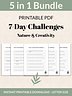 Nature &amp; Creativity Bundle 7-Day Challenges Printable