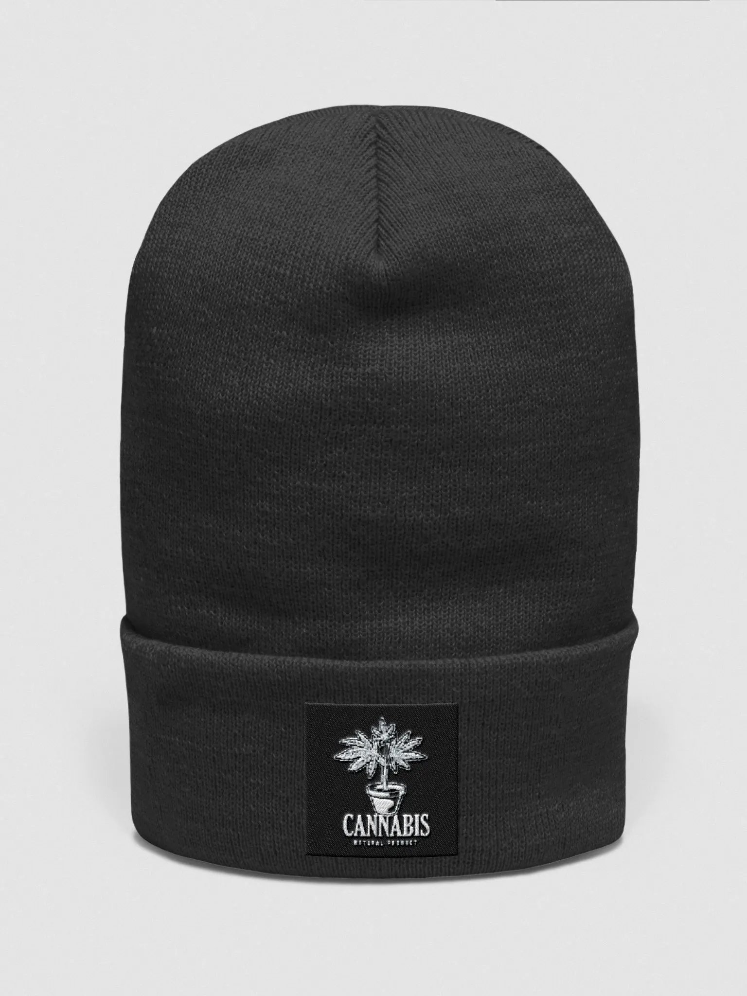 Cannabis Emblem Cuffed Beanie product image (5)