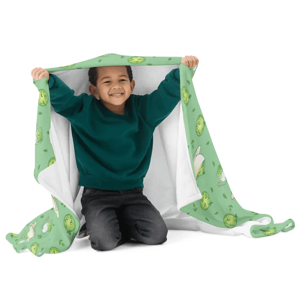 Green Tea Slime Throw Blanket product image (10)