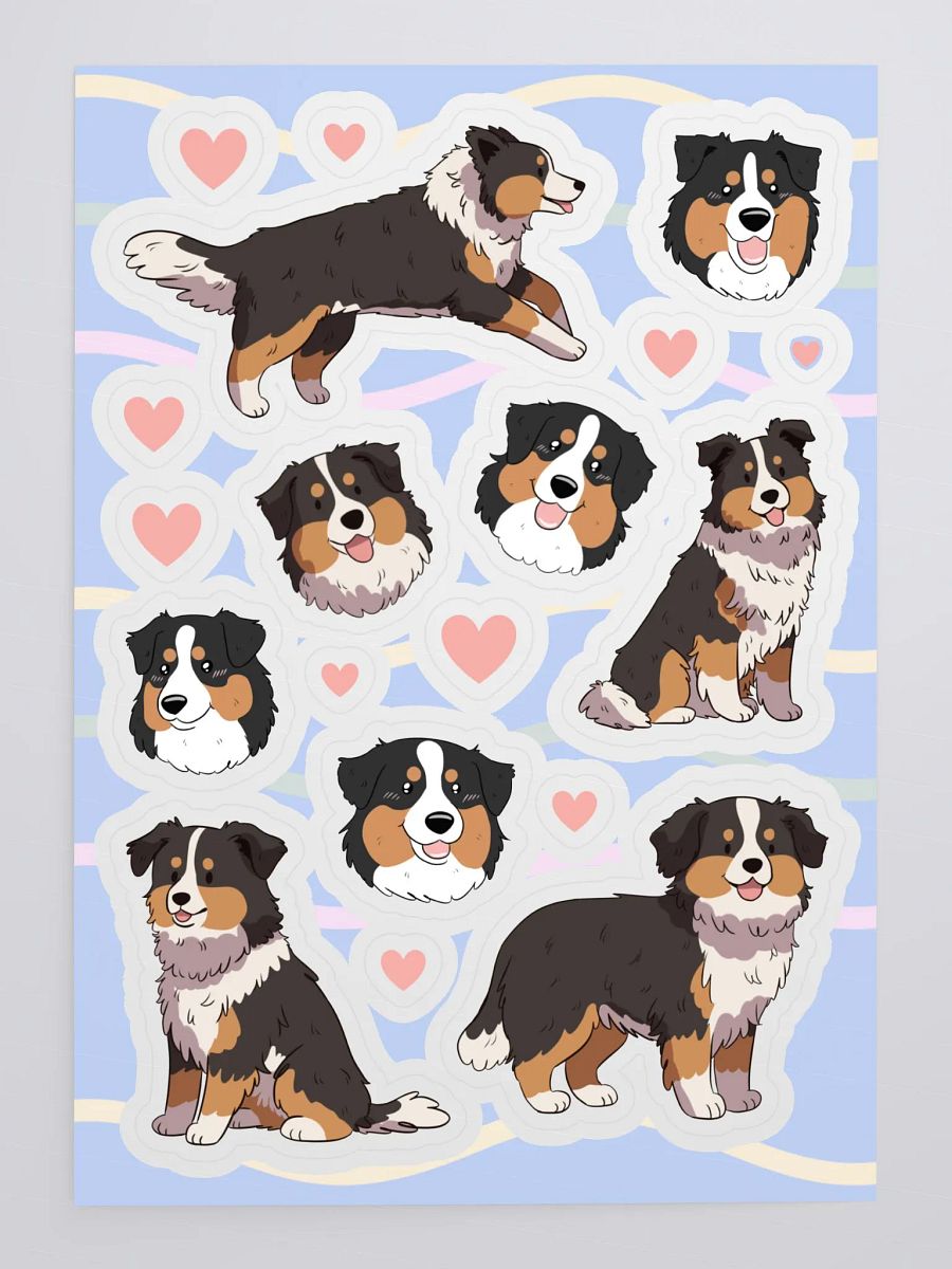 Australian Shepherd Kiss-Cut Sticker Sheet product image (4)