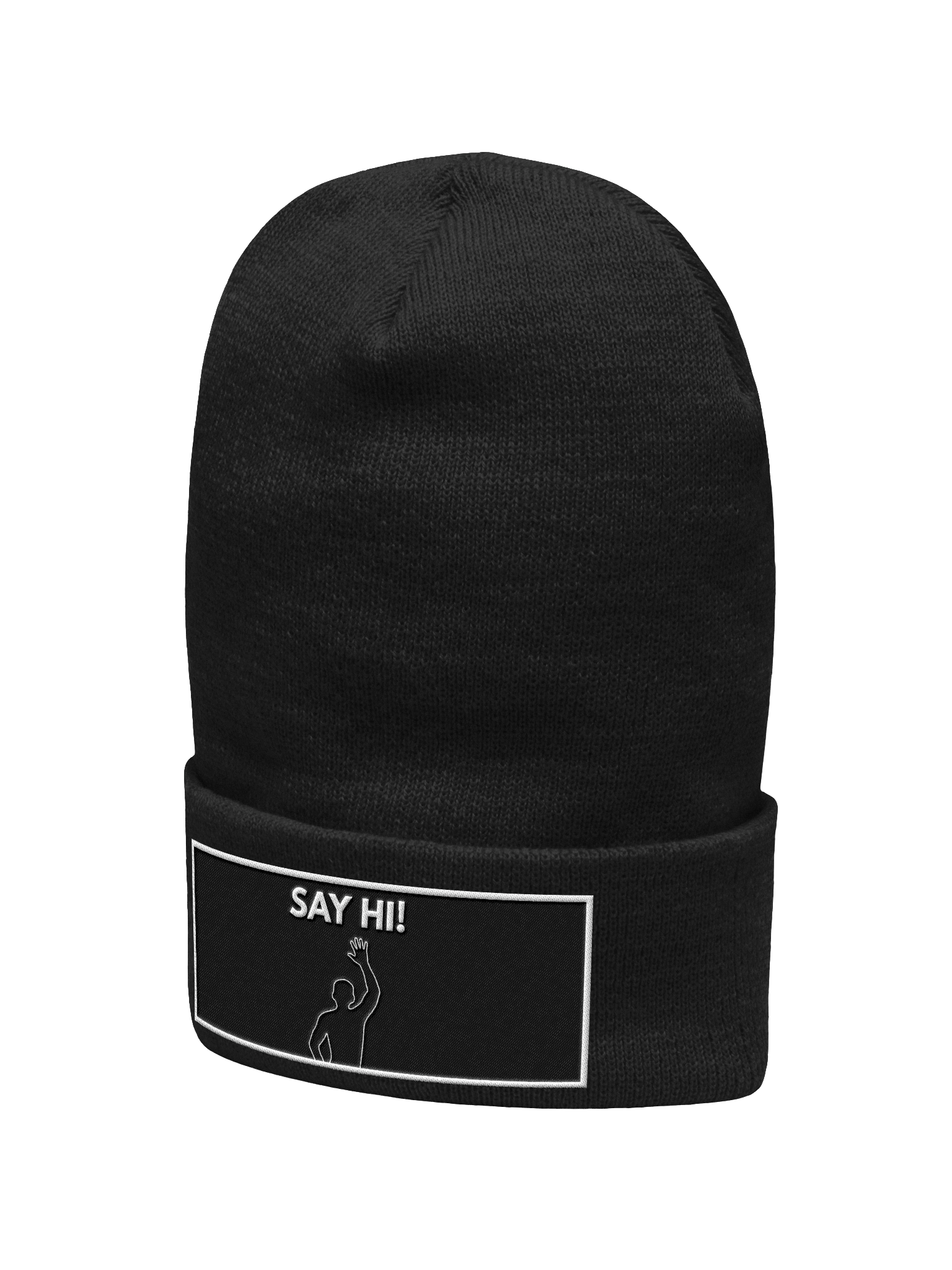 VIRAL Silhouette "Say Hi!" Premium Cuffed Beanie | Iconic Immersive Interactive Dance Workout Merch product image (2)
