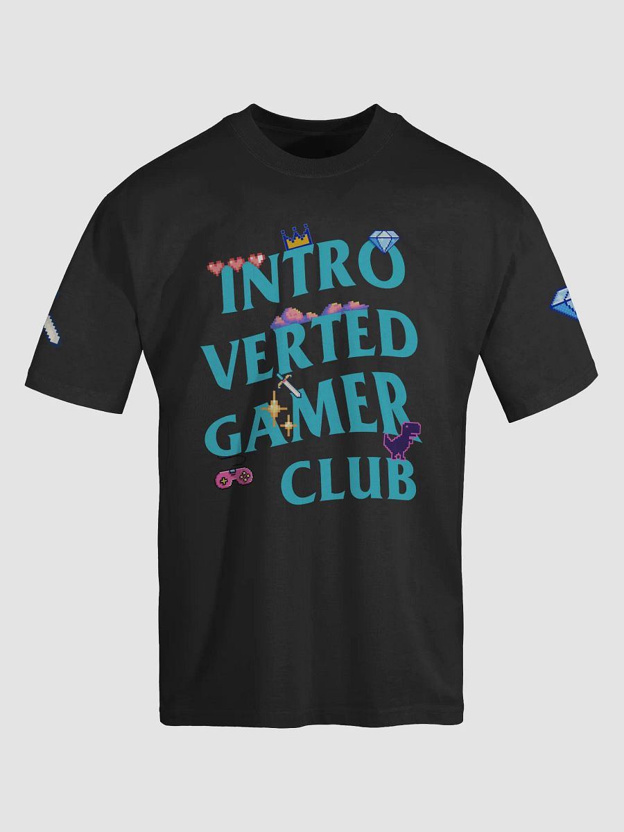Introverted Gamer Club "Pixel-Elated" Oversized Tee product image (15)