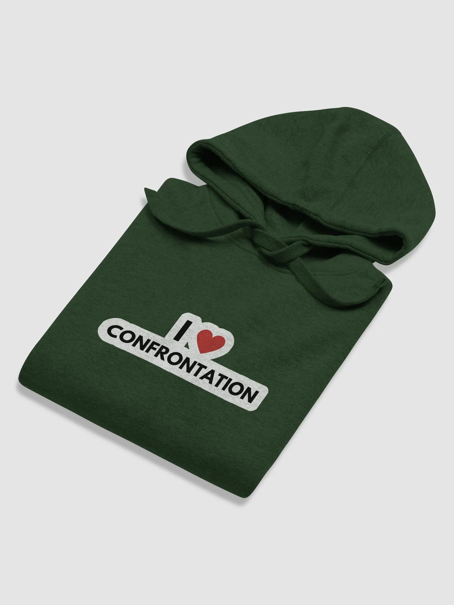 I <3 Confrontation (bubble design) printed heavyweight hoodie product image (6)