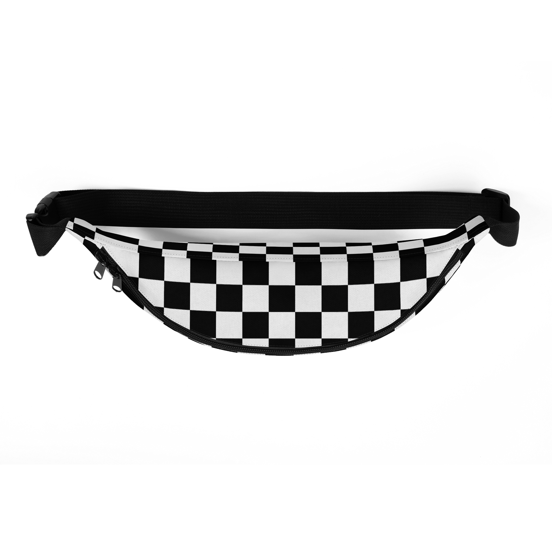 Black/White Checkerboard Fanny Pack product image (5)