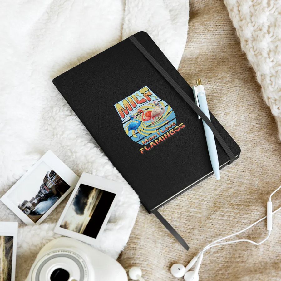 MILF Man I Love Flamingos Hardcover Bound Notebook product image (9)