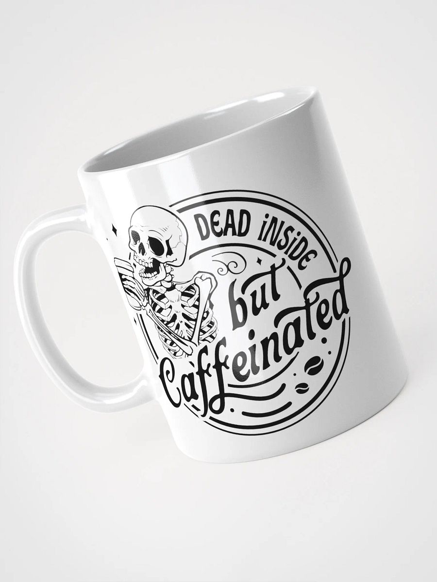 Caffeinated Skeleton White Mug product image (8)