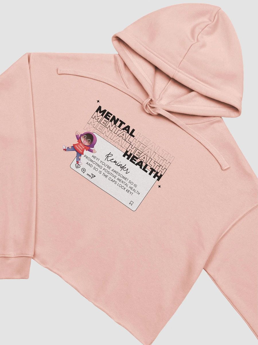 Mental Health Awareness Cropped Hoodie - Light product image (3)