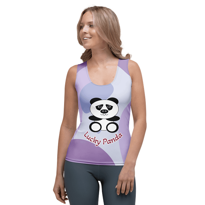 Lucky Panda All-Over Print Women's Tank Top product image (1)