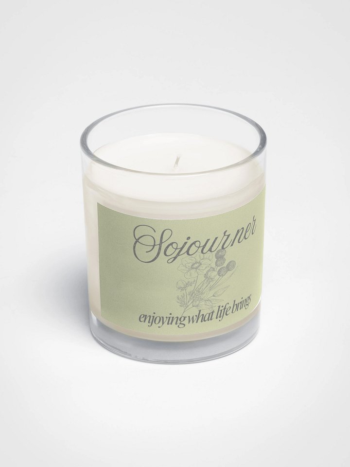 Sojourner - Soy Wax Candle In A Clear Glass Jar product image (2)