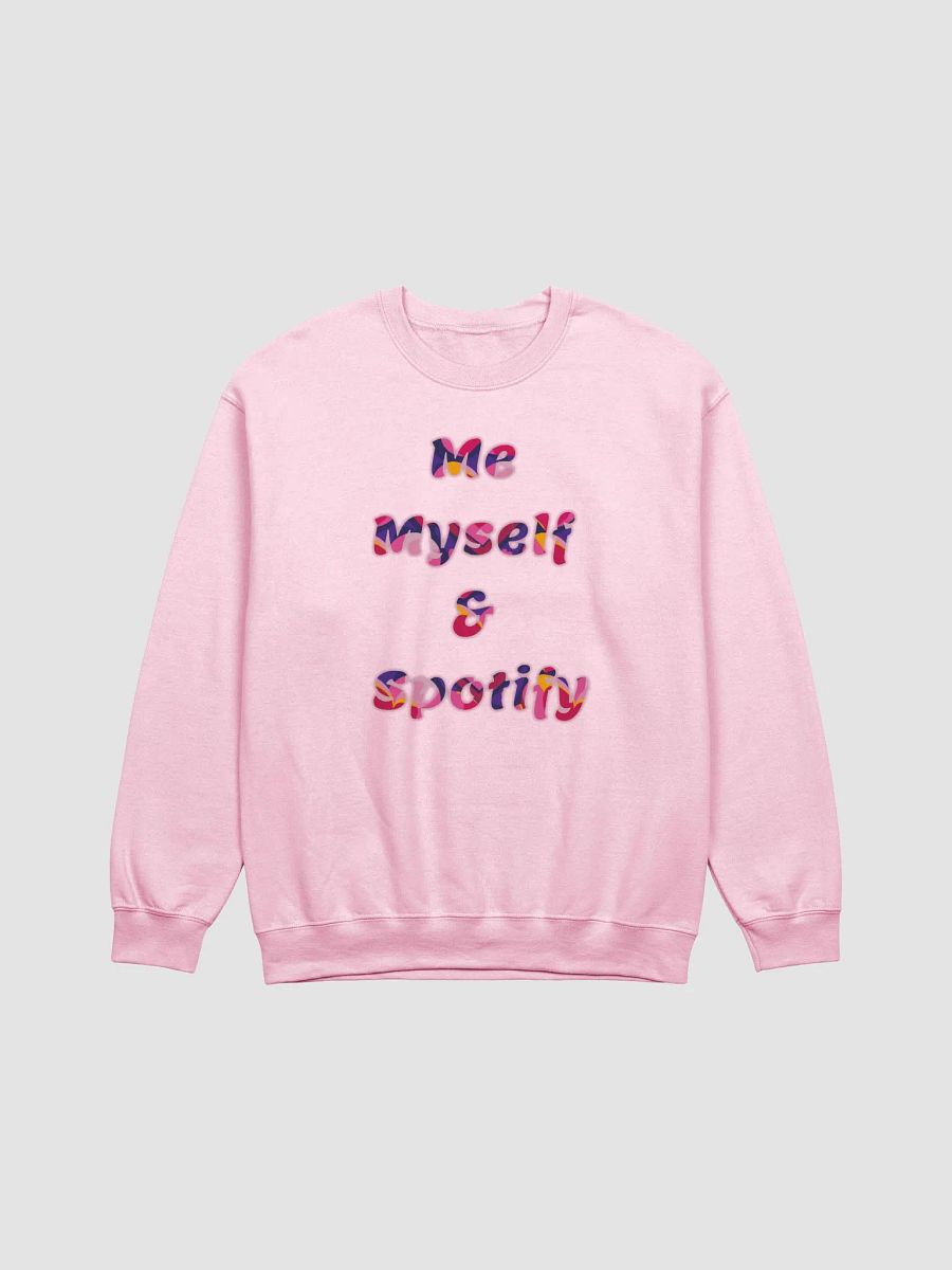 Me, Myself & Spotify Midnight Black Classic Crewneck Sweatshirt product image (2)