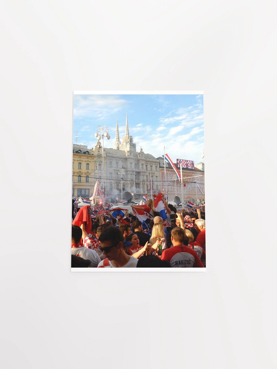 Zagreb - Ban Jelacic Square - World Cup celebration, 2018 - print/poster product image (13)