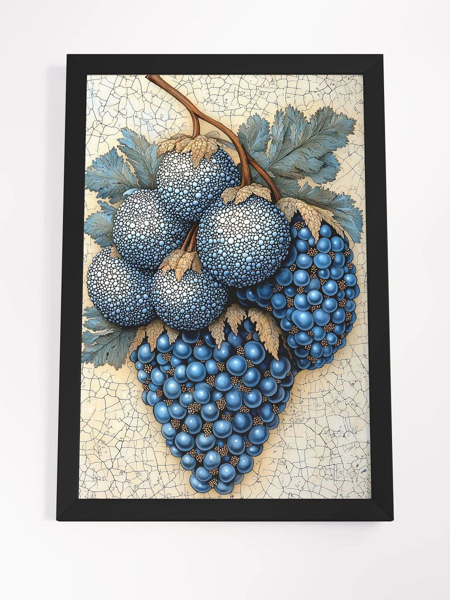 Forest Jewels: Mystical Poster of Enchanted Blue Berries product image (4)
