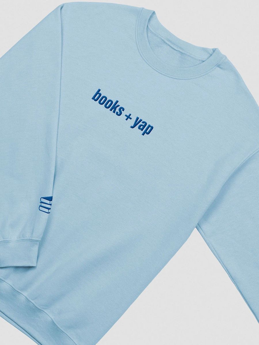books + yap | embroidered crewneck product image (3)