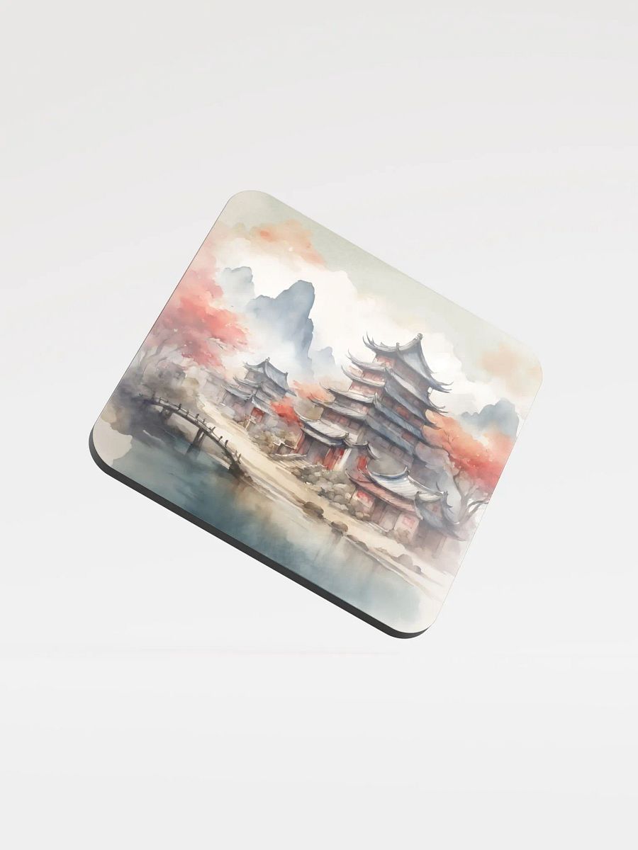Serene Oriental Village Watercolour Coaster product image (1)