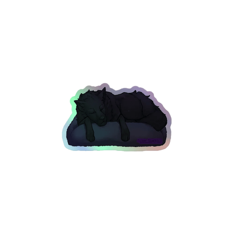 "The Slumbering Wolf" Collective Sticker - SHINY EDITION! product image (1)