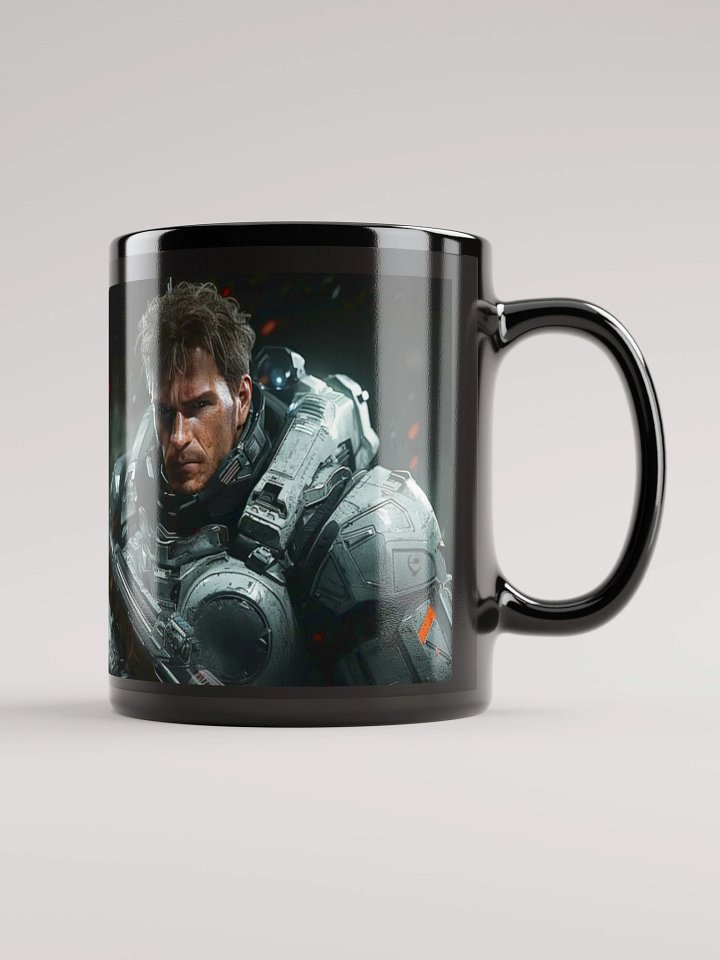 NEVER MESS WITH A HUMAN MARINE Glossy Mug product image (2)