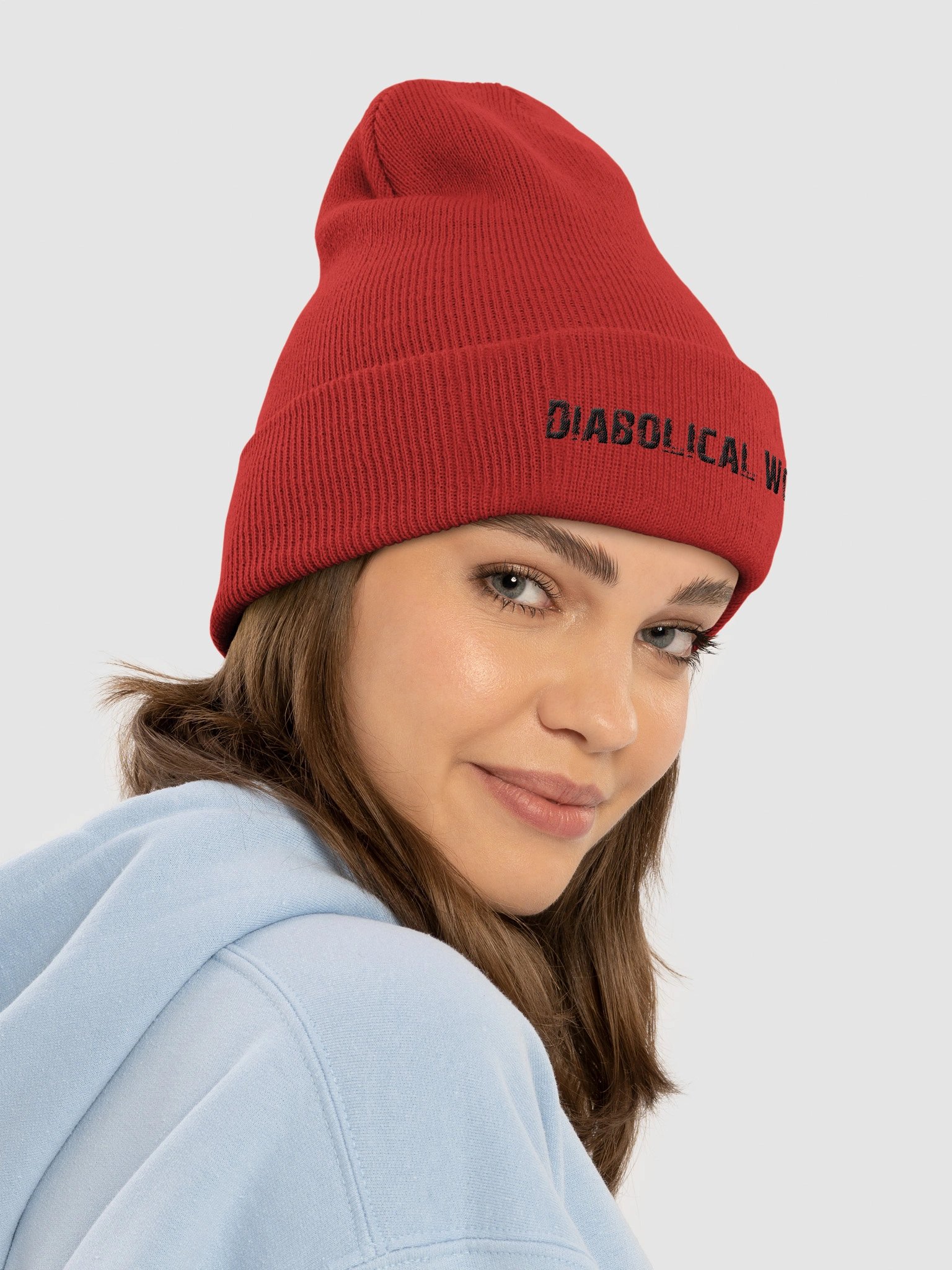 Diabolical Work Beanie (Black Stitching) product image (11)