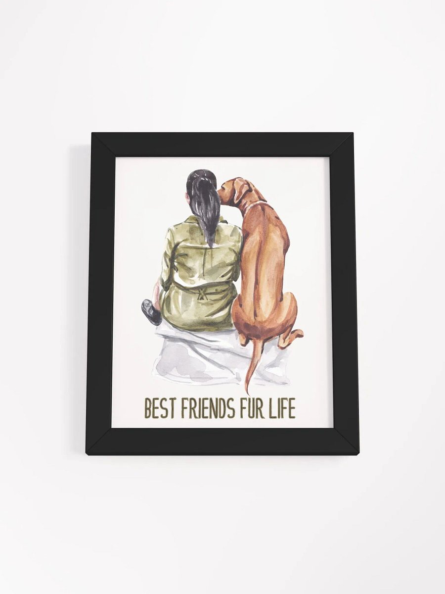 Best Friends Fur Life - Framed Print product image (1)