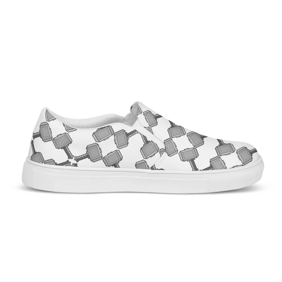 Illusionary Cube Pattern Men's Slip-On Canvas Shoes product image (6)