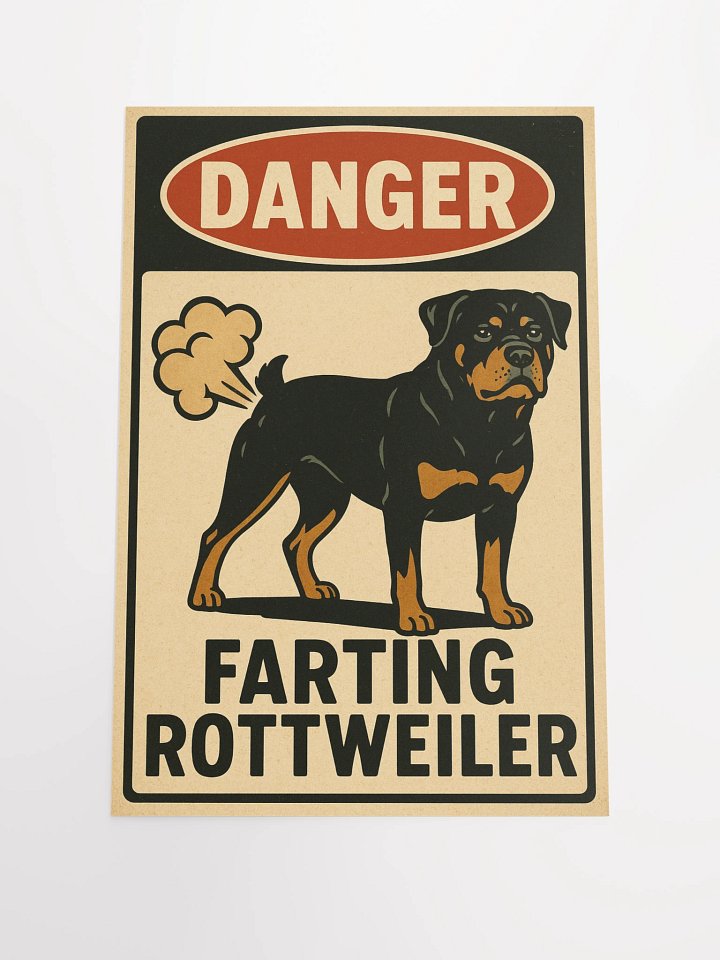 DANGER: FARTING ROTTWEILER - Poster product image (2)