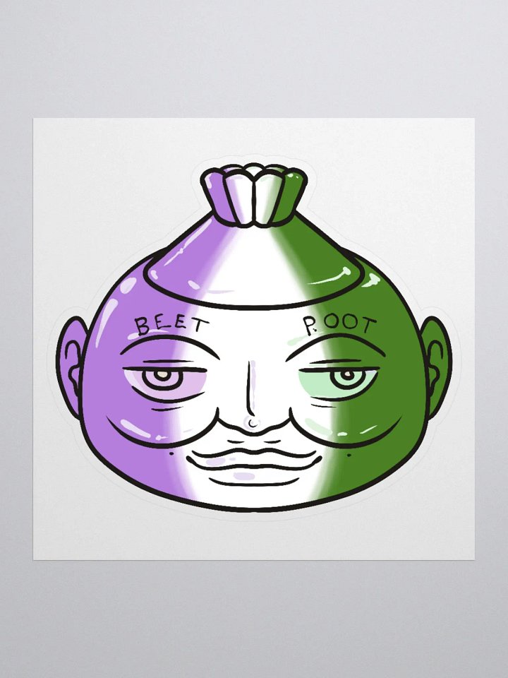 Genderqueer Poot bubble free stickers product image (2)