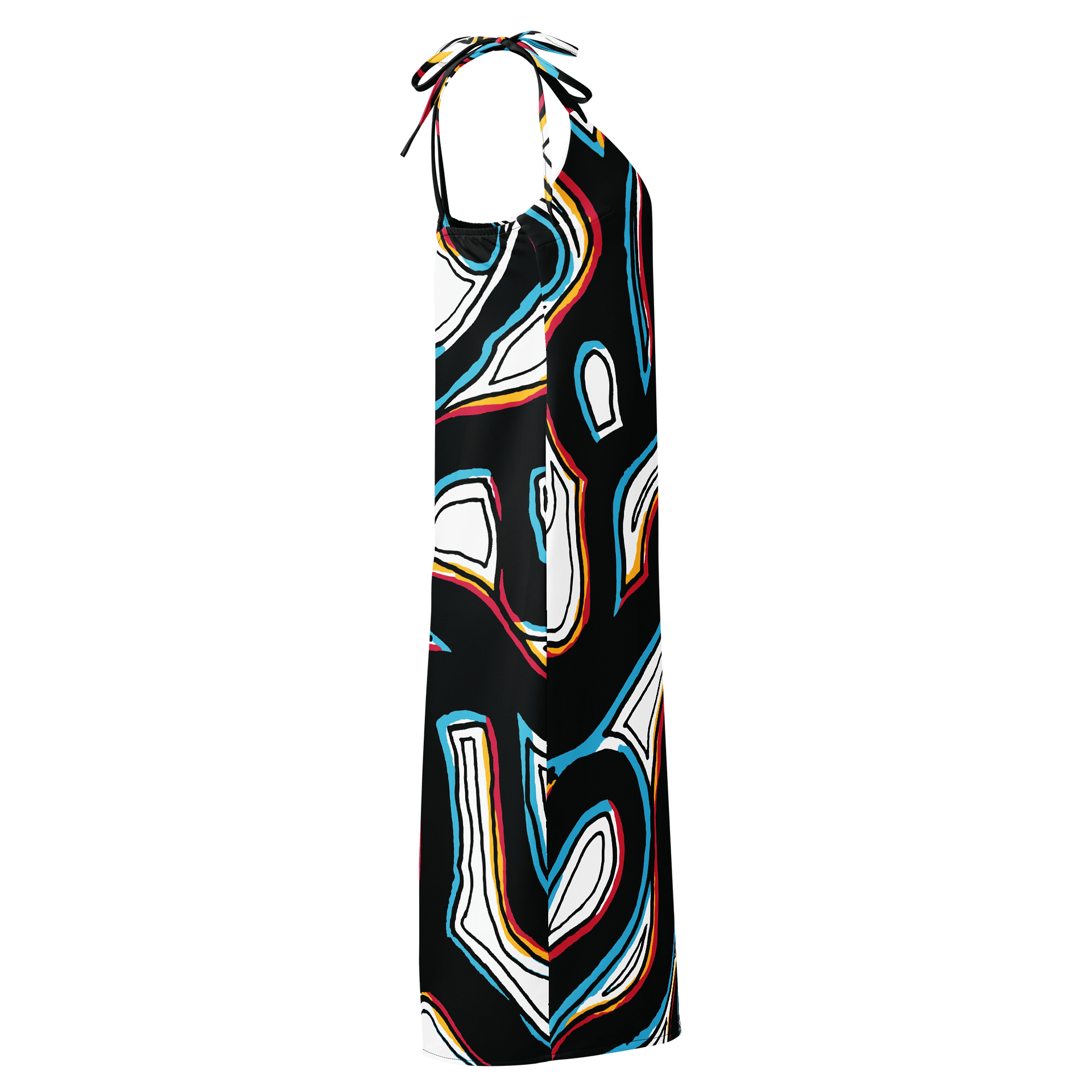 Flowing Lines All-Over Print Slip Dress product image (4)