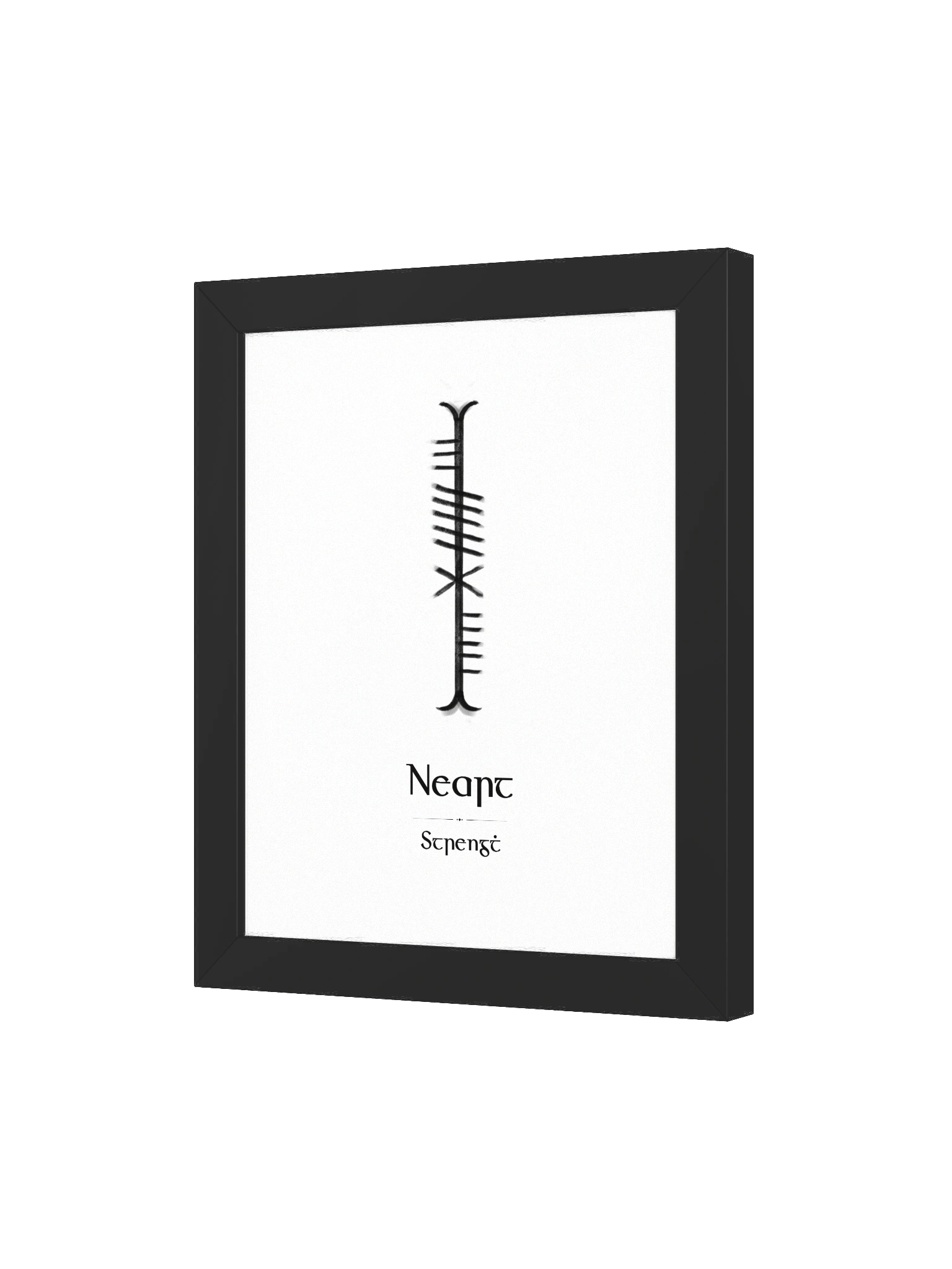Neart – Celtic Strength Ogham Framed Art Print product image (18)