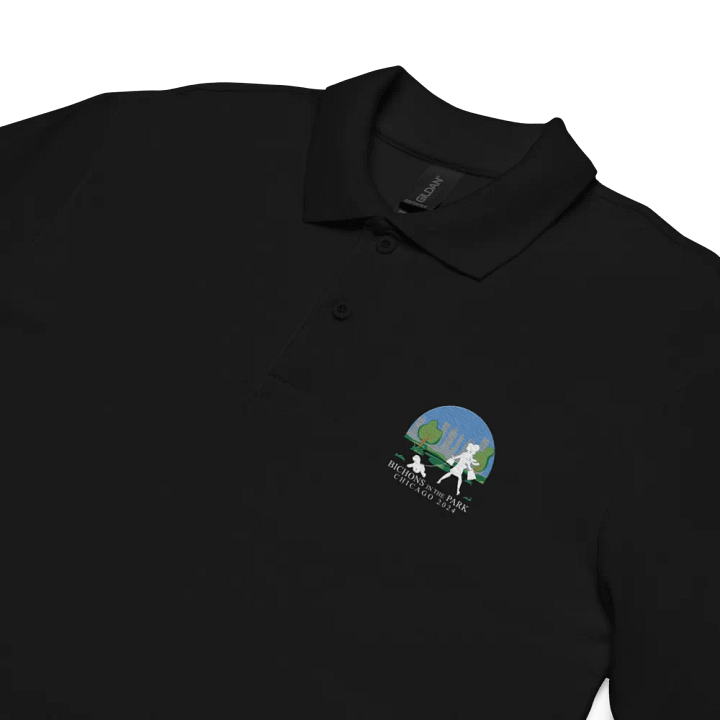2024 National Specialty Embroidered Gilden Unisex Pique Polo in Black or Navy product image (2)