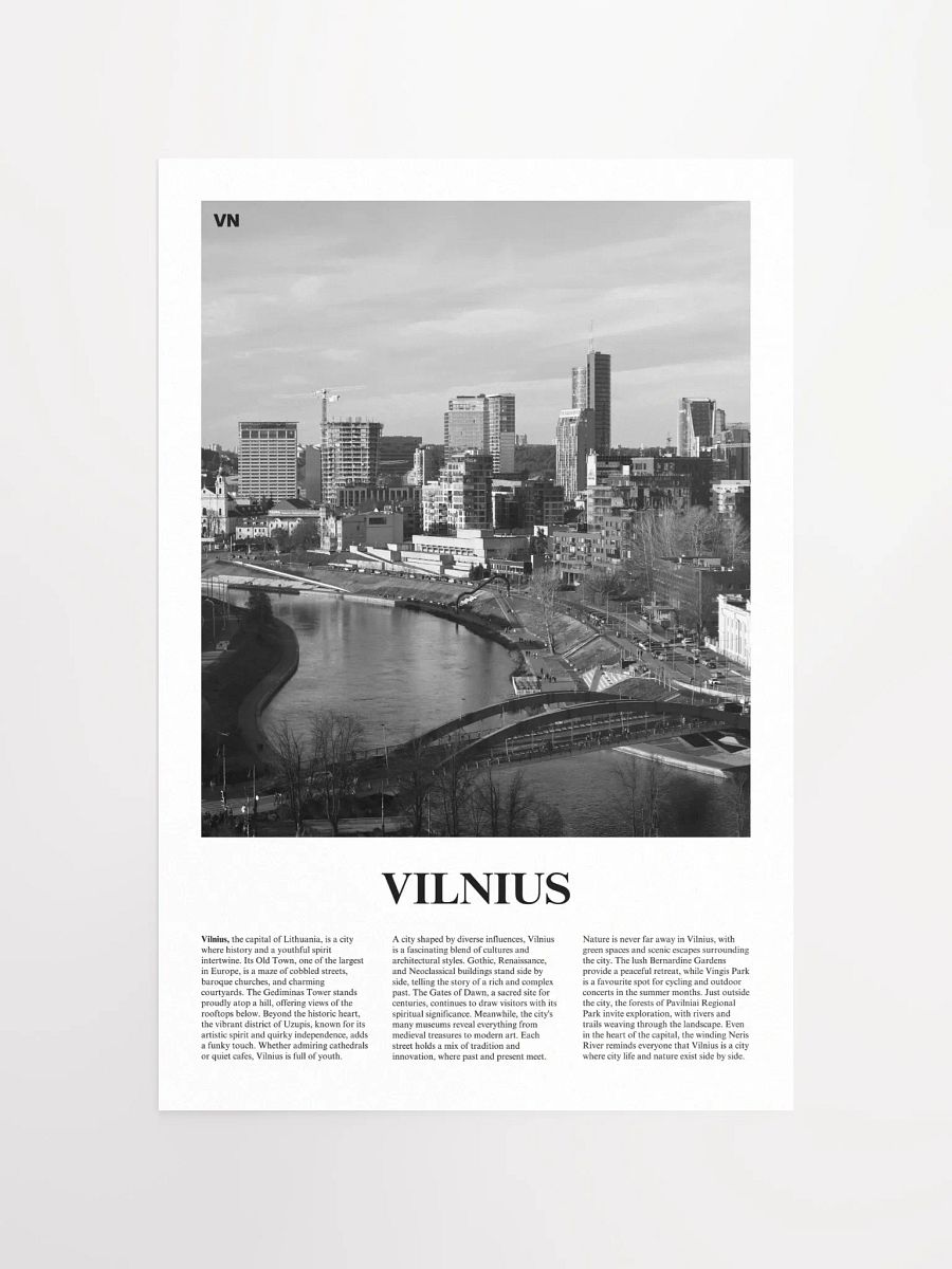 Vilnius 02 Newspaper Poster product image (9)