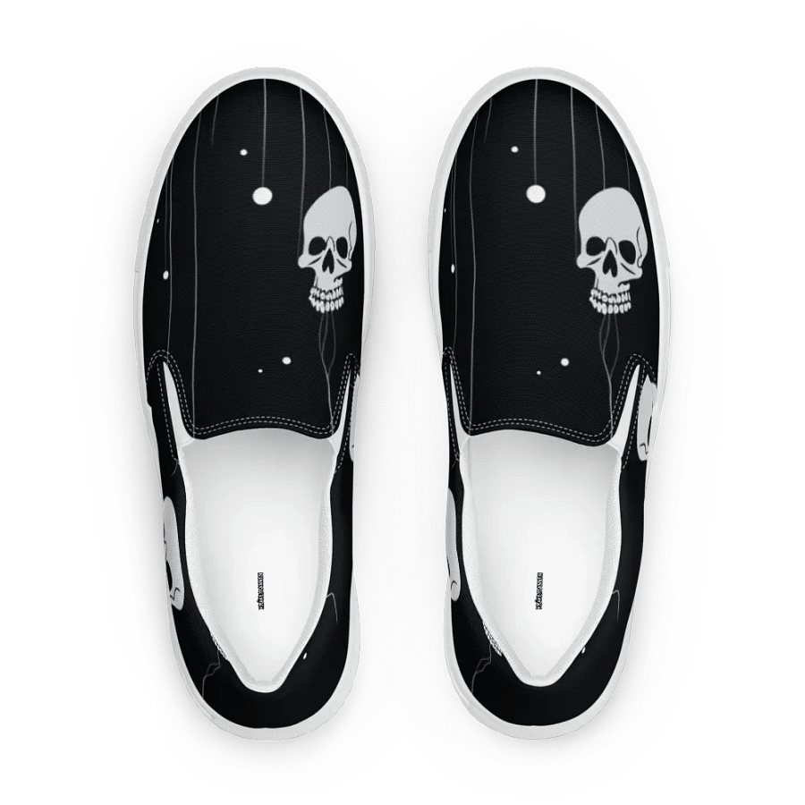 Women's Slip-On Canvas Shoes 💀 with Skulls product image (3)