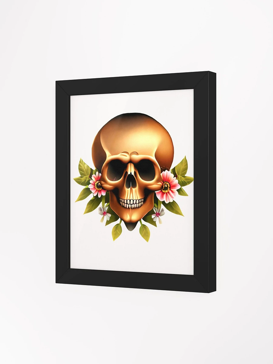 Skull with Nice Flowers Skull, skulls, skull art design, skeleton, skull and bones, scary, skull tattoo, artistic skull, human skull, dark skull, bones, Halloween, flowers product image (61)