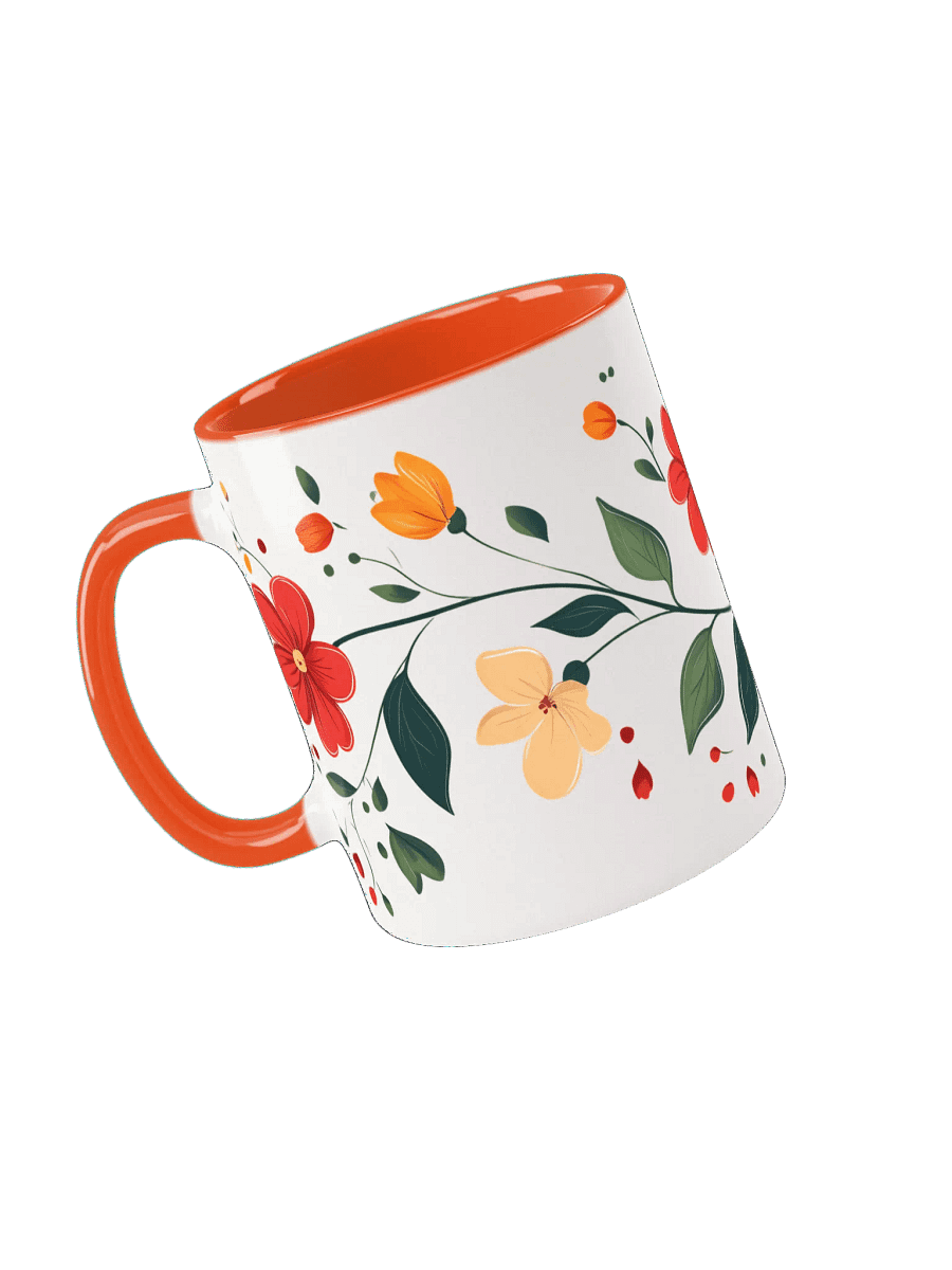 Vibrant Floral Vine Ceramic Mug product image (11)