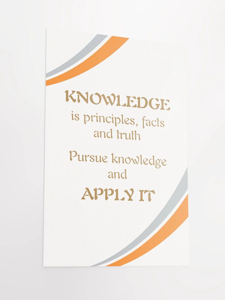 Knowledge Pursuit Poster product image (2)