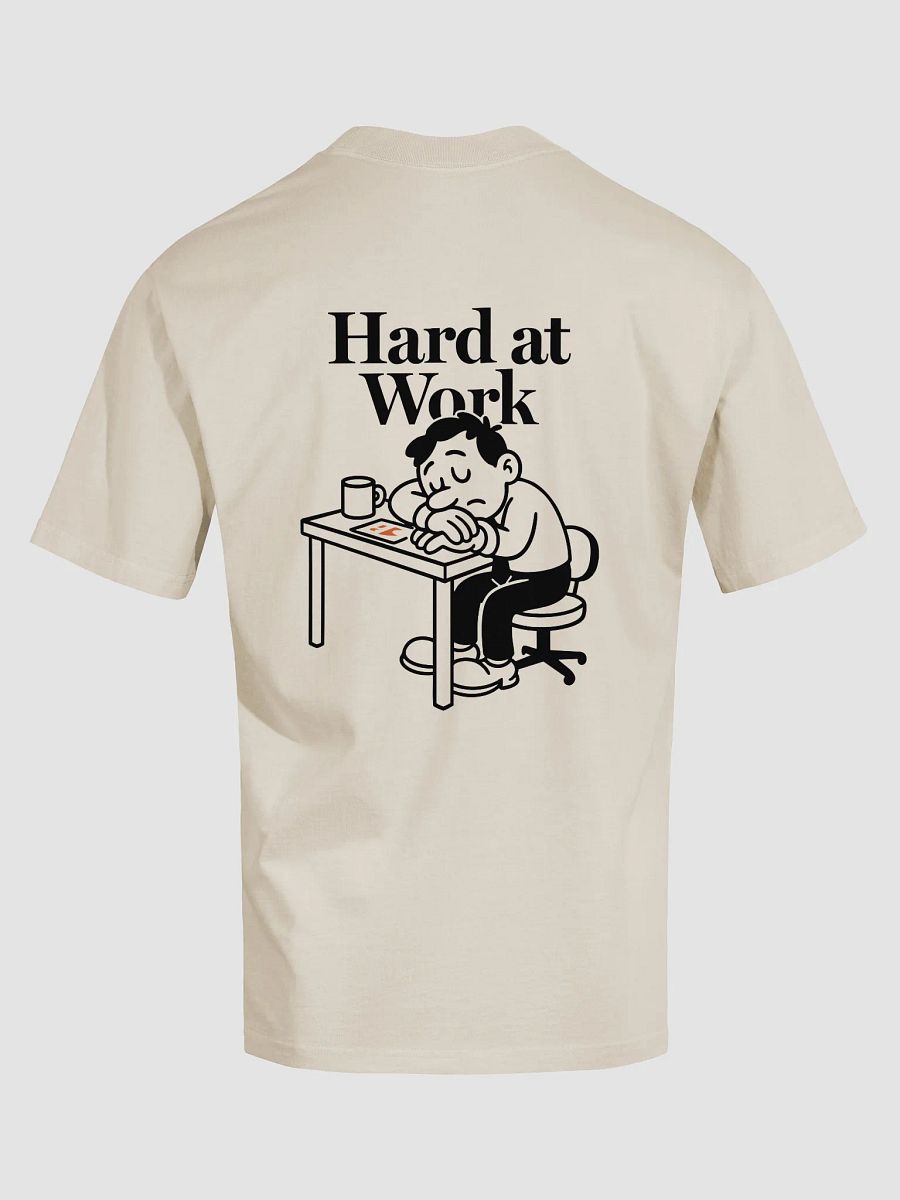 Hard at Work Oversized T-Shirt (Bone) product image (6)