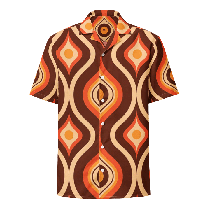 Retro Eye Pattern Hawaiian Shirt product image (1)
