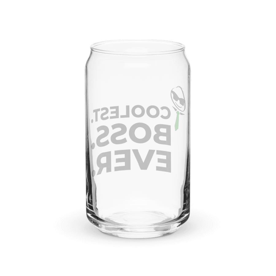 Can-Shaped Glass Tumbler – Coolest Boss Ever | Sleek, Trendy & Leadership-Approved product image (7)