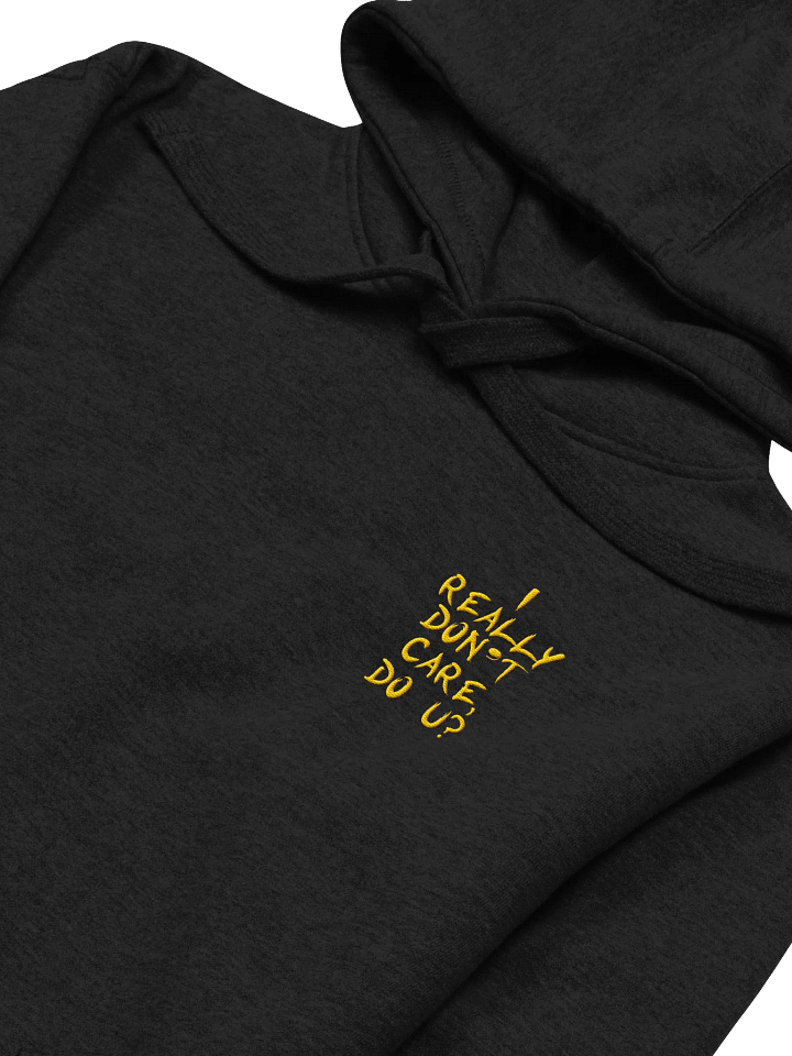 I don't care! Left Embroidered Hoodie product image (2)
