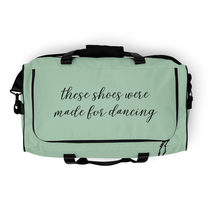 Large Dance Bag | Mint with Black Logo and Quote product image (2)