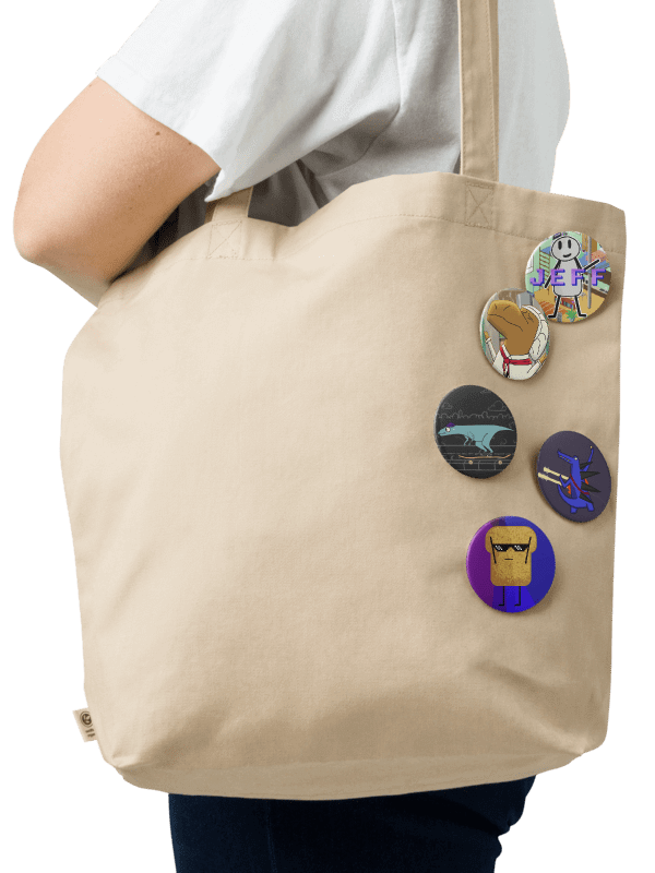 Dani & Dean Do An Internet Big Pin Button Set (2.25'') product image (3)
