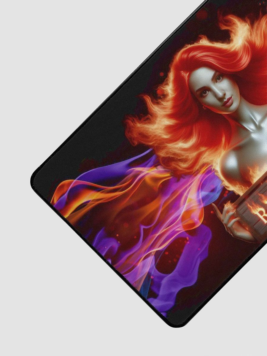 Red flame big Desk Mat product image (3)